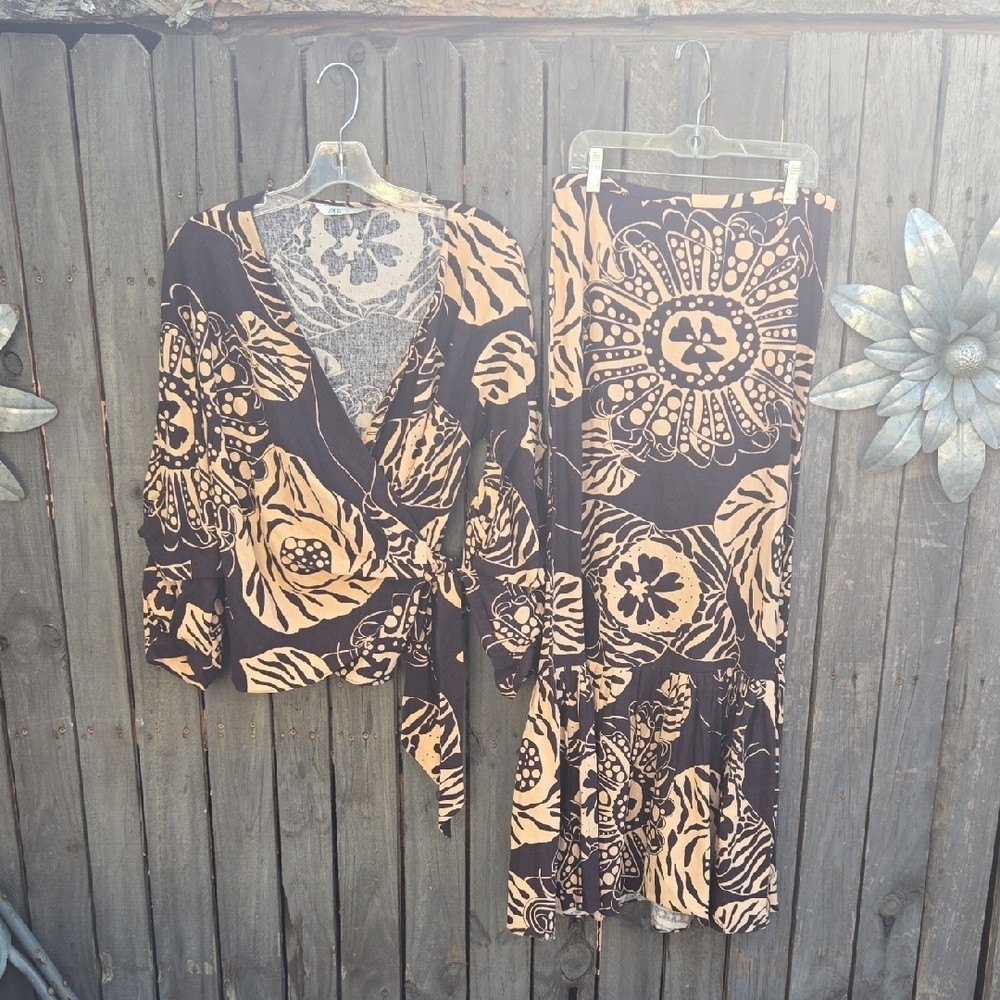 Zara Bohemian Top and Skirt Set